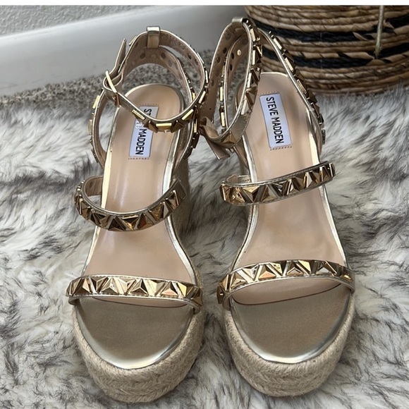 Steve Madden Women's Session Wedge Sandal, Tan - Picture 5 of 14